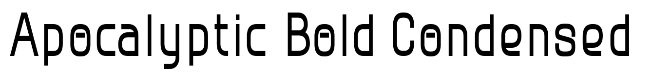 Apocalyptic Bold Condensed